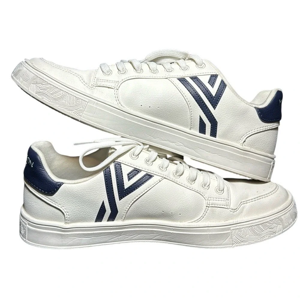 YY Nation Men's Stratus Cactus Court‎ Sneakers Size 10, White/Navy